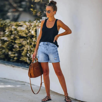 Carly | Ladies Shorts with High Waist