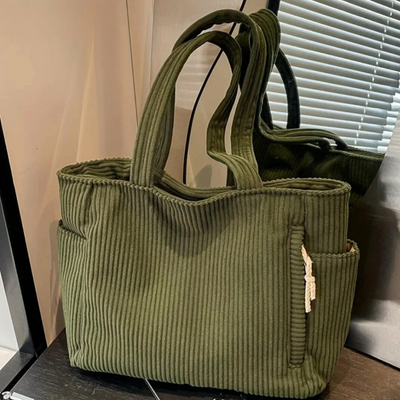 Chantal | Soft Corduroy Everyday Tote