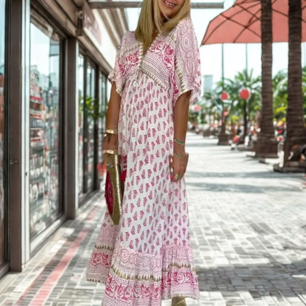 Zaria | Light & Flowy Boho Maxi Dress