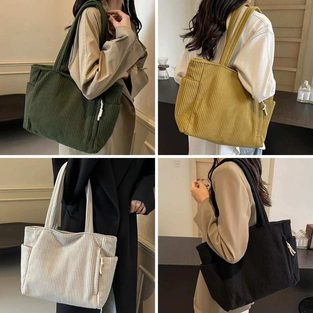 Chantal | Soft Corduroy Everyday Tote