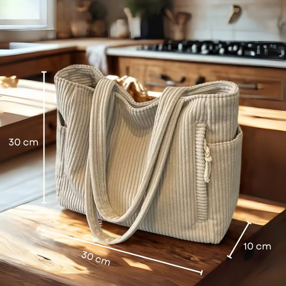 Chantal | Soft Corduroy Everyday Tote