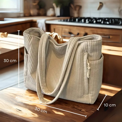 Chantal | Soft Corduroy Everyday Tote