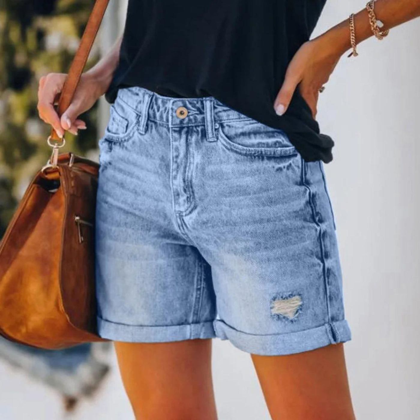 Carly | Ladies Shorts with High Waist