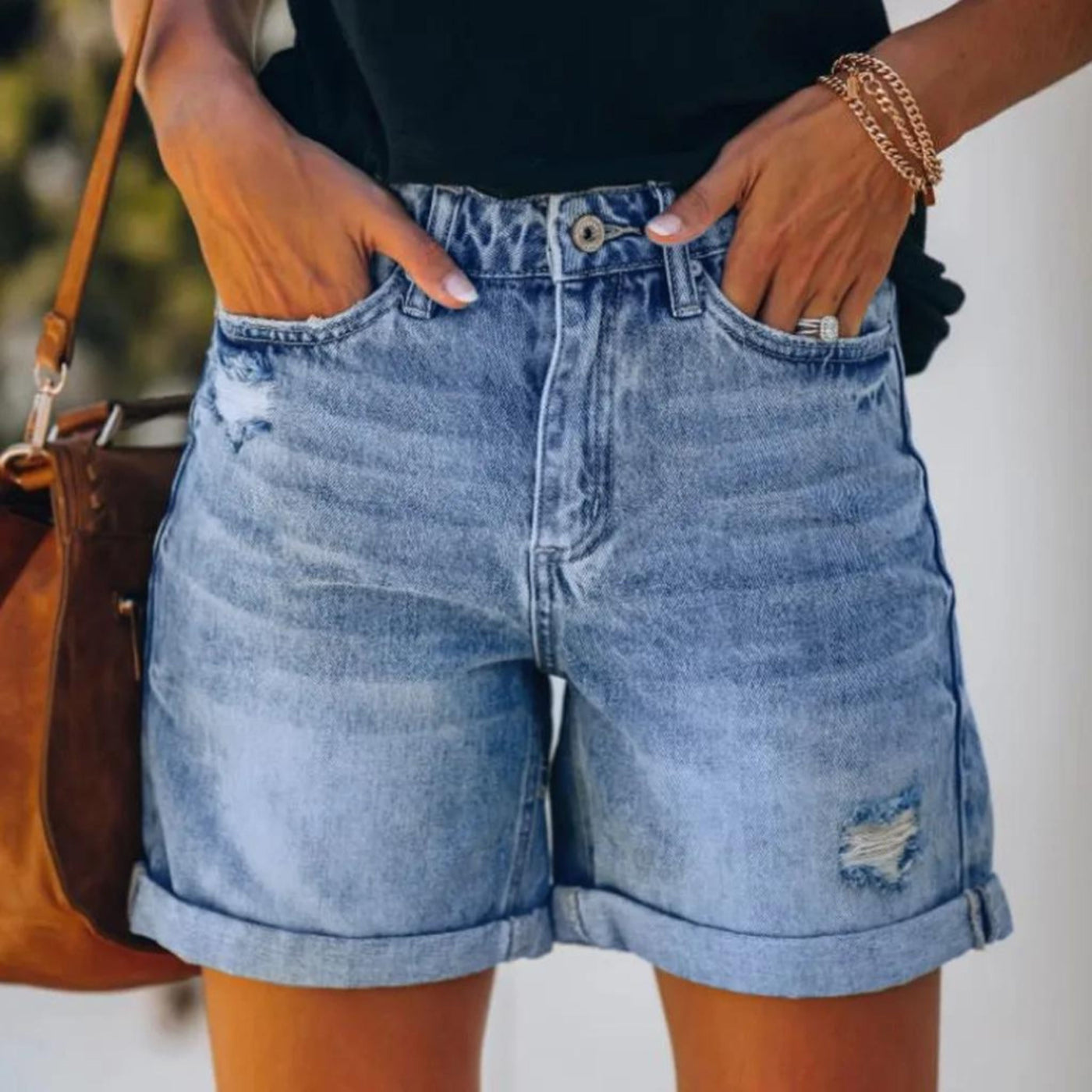 Carly | Ladies Shorts with High Waist