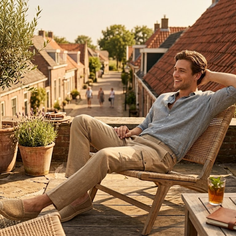 Felix Linen-Blend Trousers lifestyle